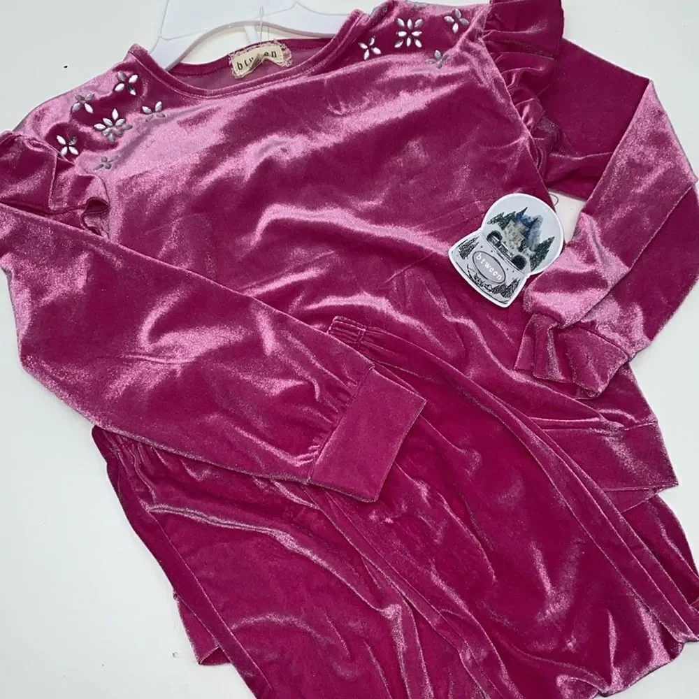 🔥 Btween velvet pink 2 pc set sweater & pants sz 10 New - Picture 5 of 5